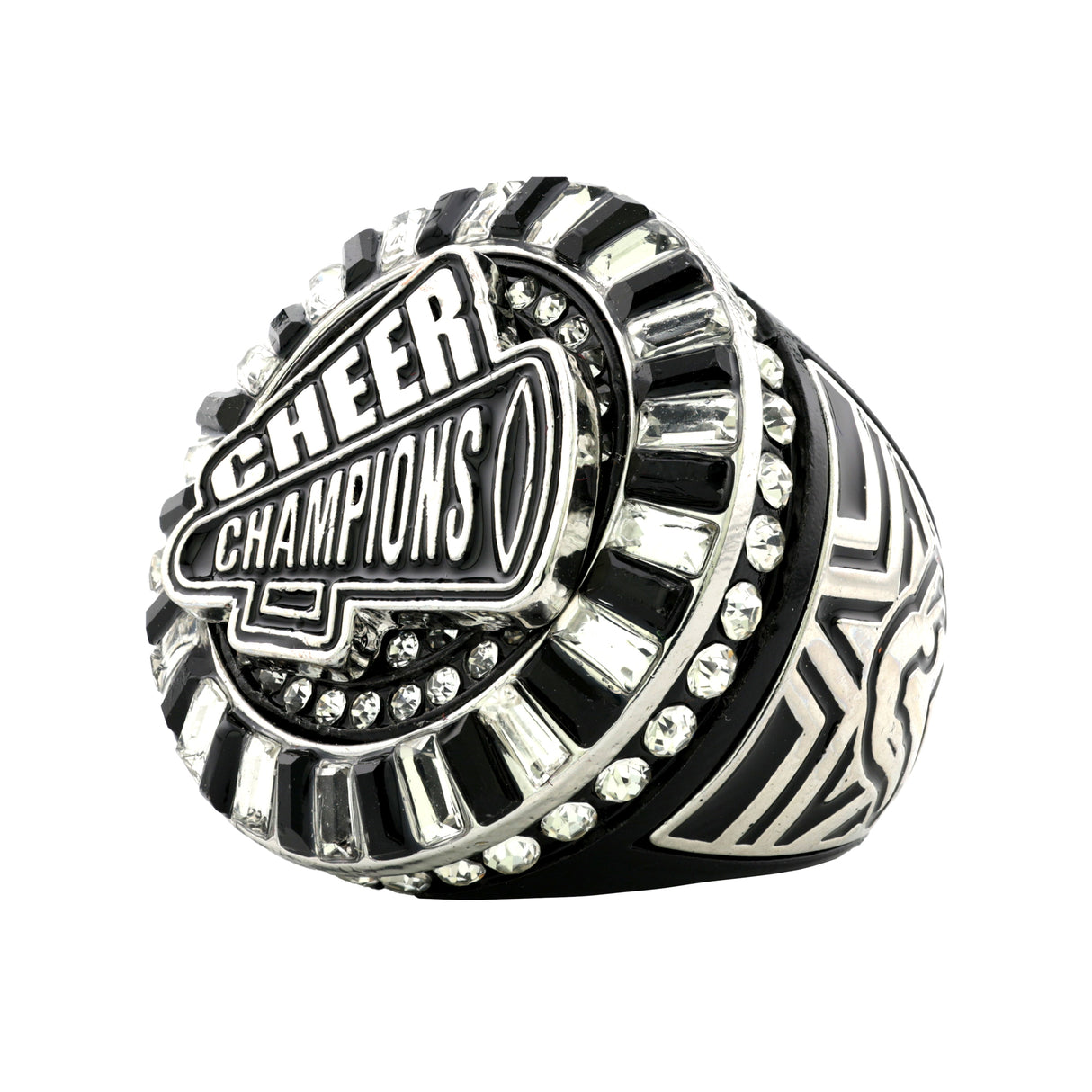 CHEER26 BLACK&SILVER CHAMPIONS RING