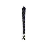 MED26 RIBBON SILVER&BLACK