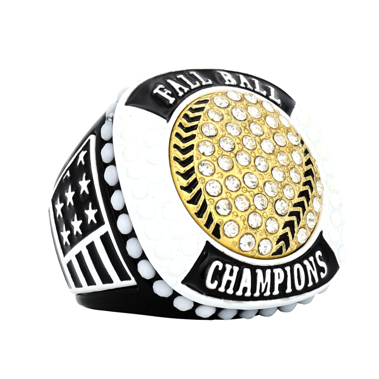 GEN25A BLACK/WHITE FALL BALL CHAMPIONS RING