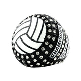 VOLLEYBALL26 BLACK&WHITE CHAMPIONS RING