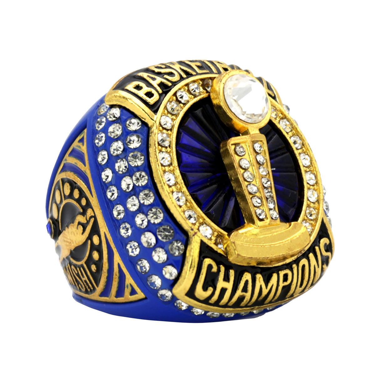 BASKETBALL25 ROYAL BLUE CHAMPIONS RING