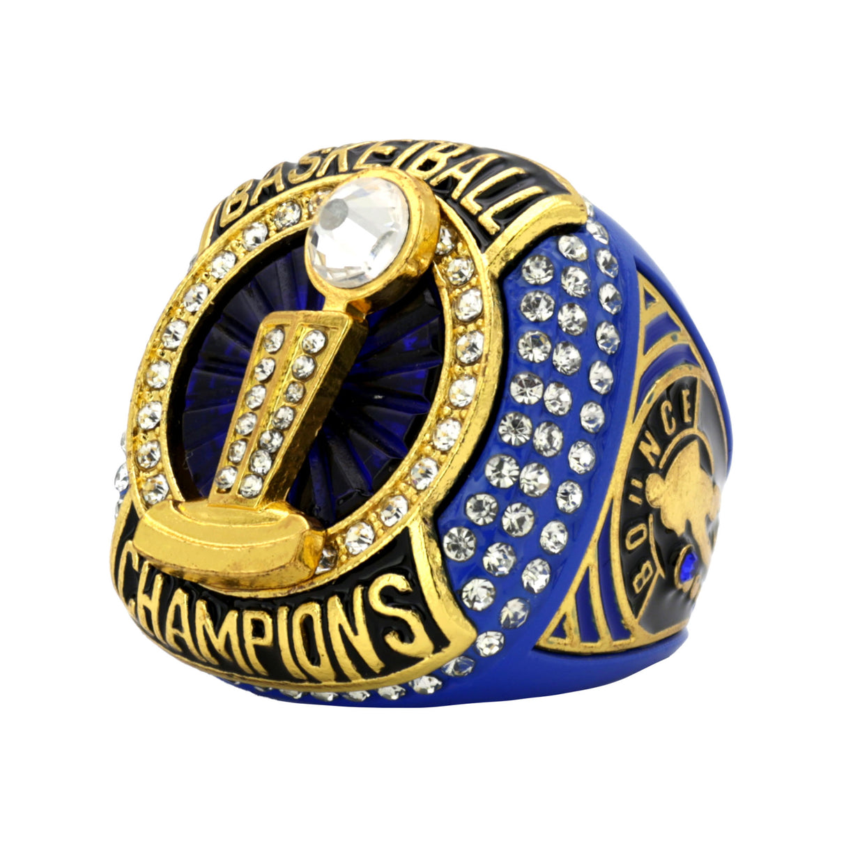 BASKETBALL25 ROYAL BLUE CHAMPIONS RING