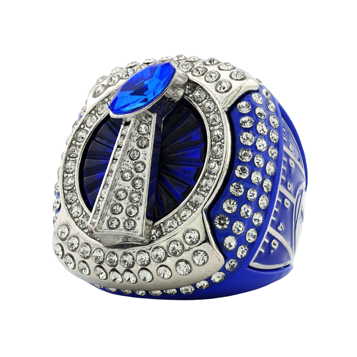 FOOTBALL25 ROYAL BLUE ALL STONES 2 RING
