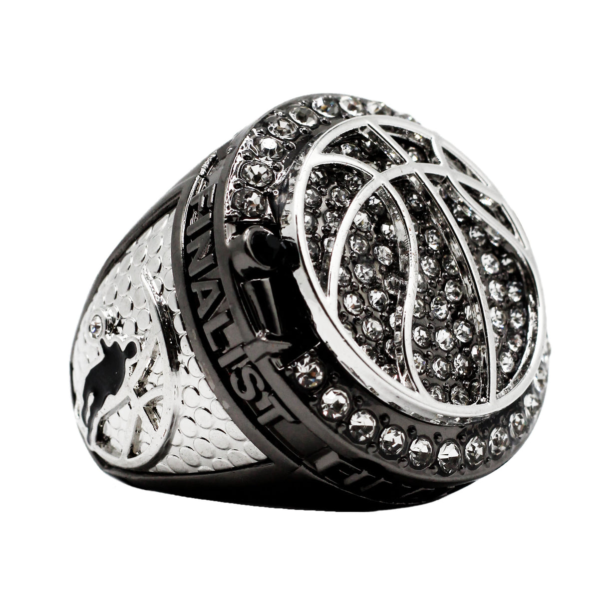 BASKETBALL3 METALLIC GREY FINALIST RING