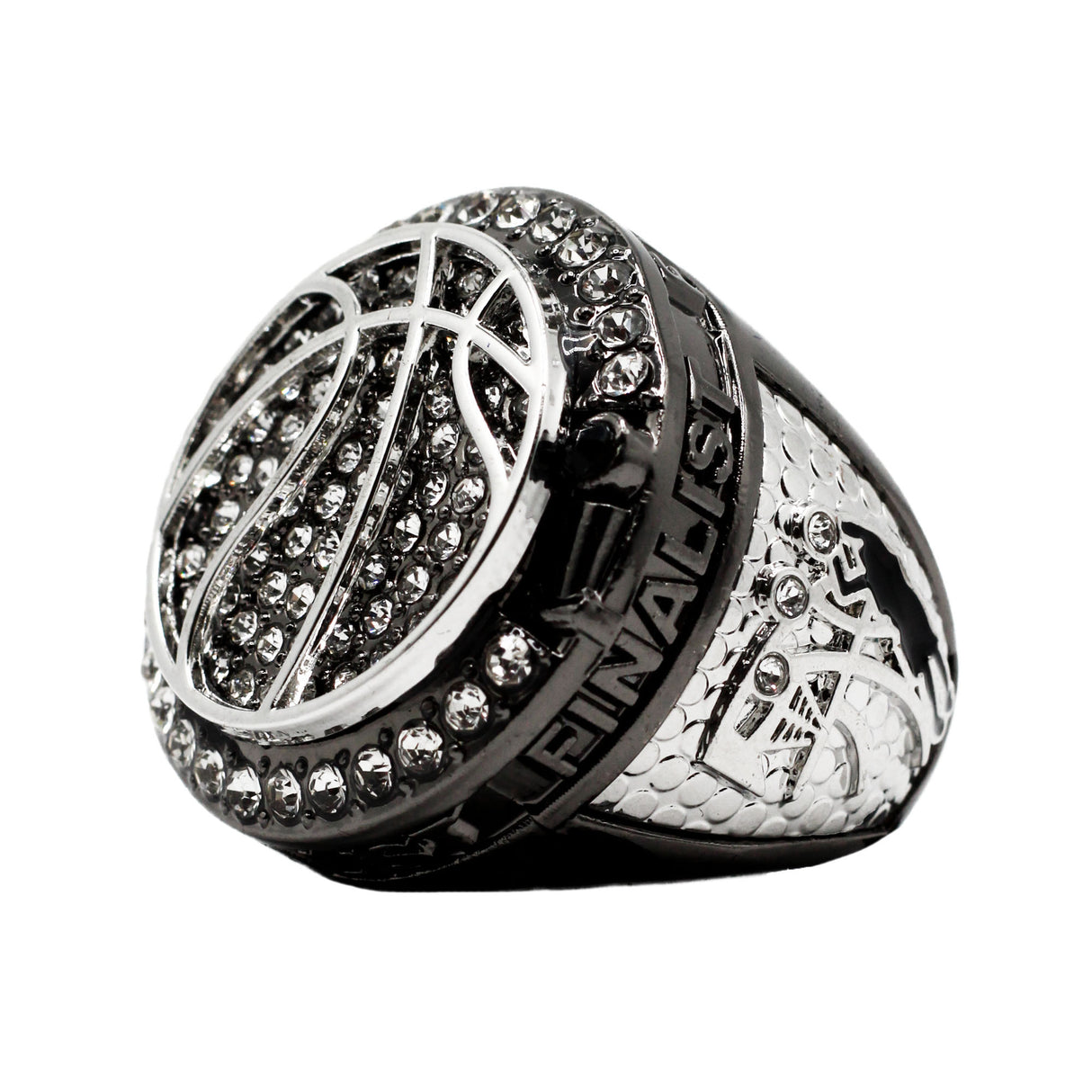 BASKETBALL3 METALLIC GREY FINALIST RING