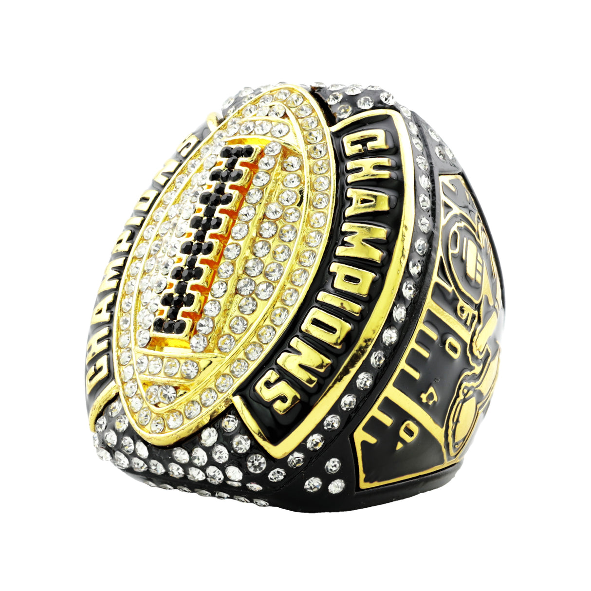 FOOTBALL26A BLACK CHAMPIONS RING