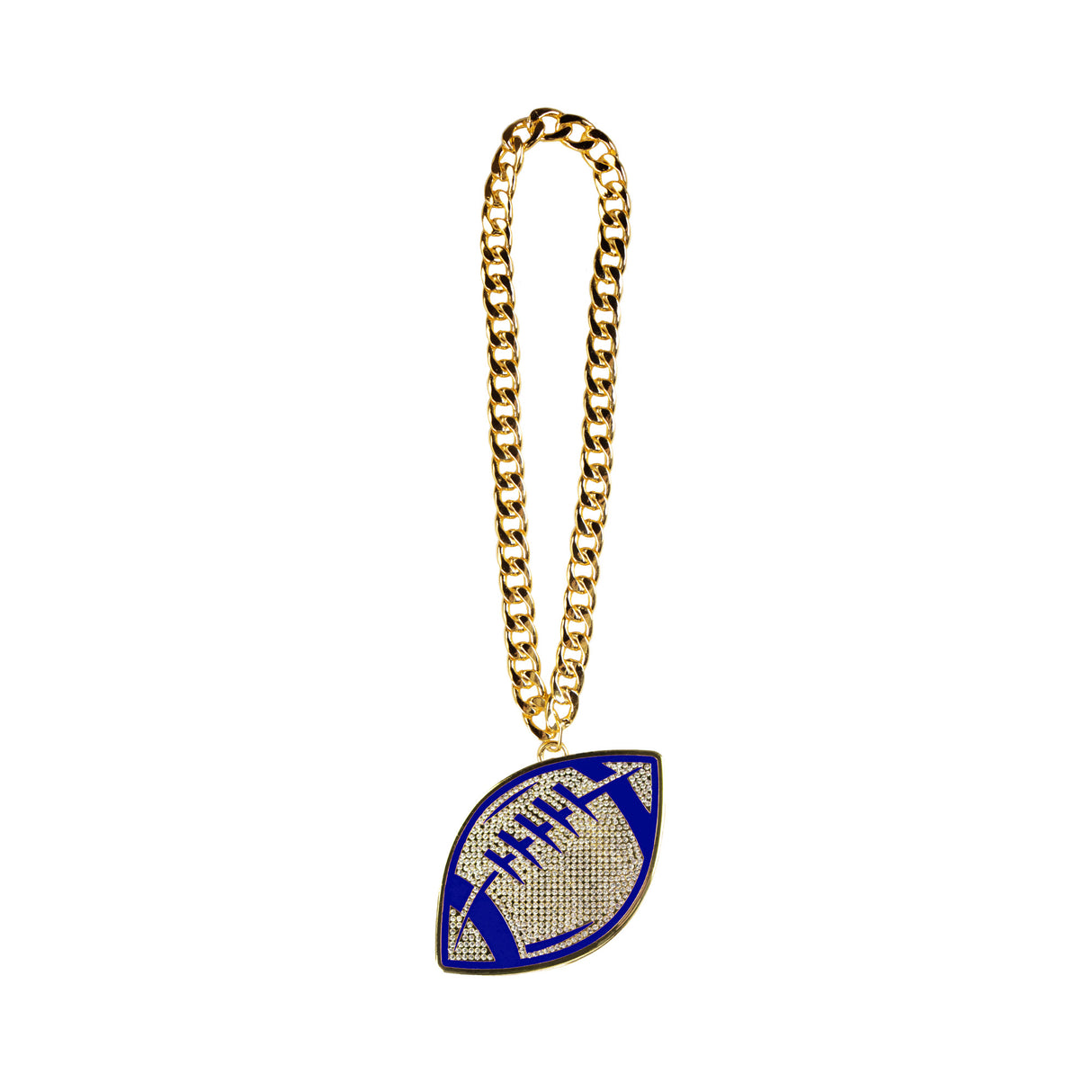 FOOTBALL STONE CHAIN BLUE/GOLD