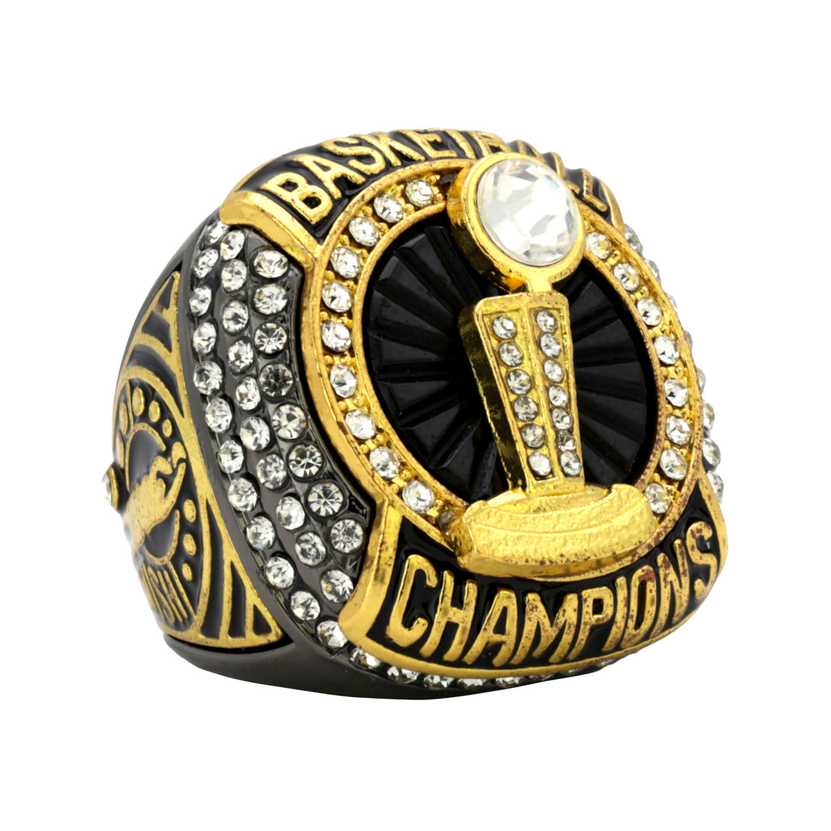 BASKETBALL25 METALLIC GOLD CHAMPIONS RING