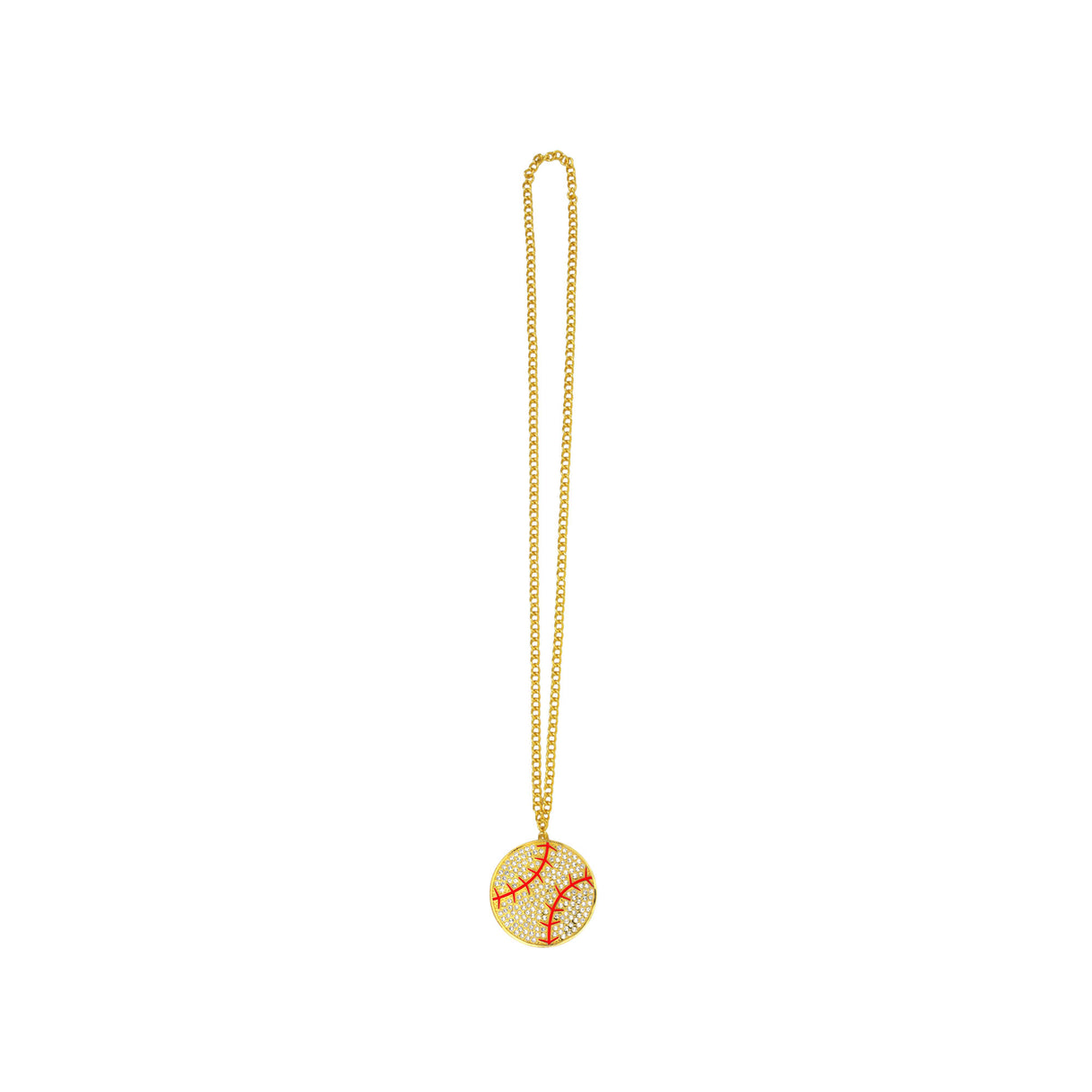 MED2 BALL BLING MEDAL (GOLD/CLEAR/RED)