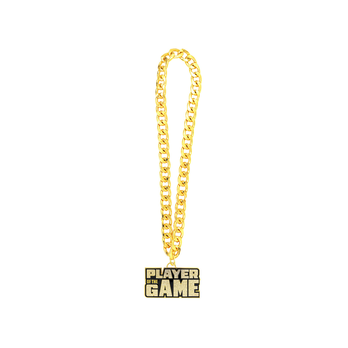 PLAYER OF THE GAME STONE CHAIN GOLD&CLEAR