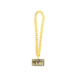 PLAYER OF THE GAME STONE CHAIN GOLD&CLEAR