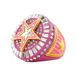STAR26 GOLD&PINK RING
