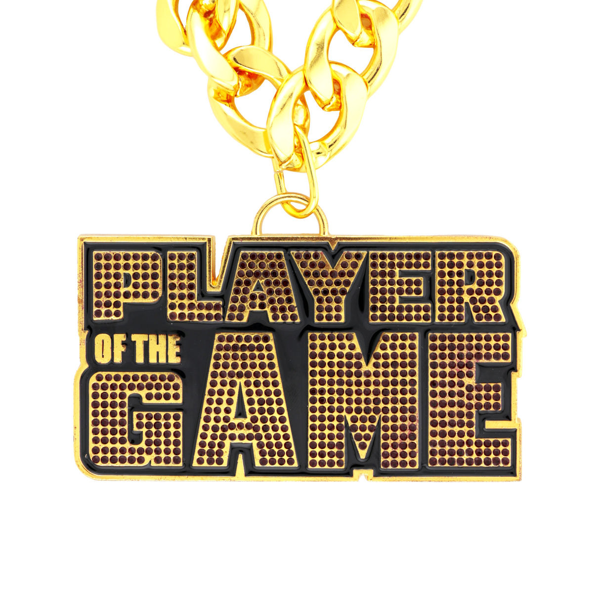 PLAYER OF THE GAME STONE CHAIN GOLD&PURPLE