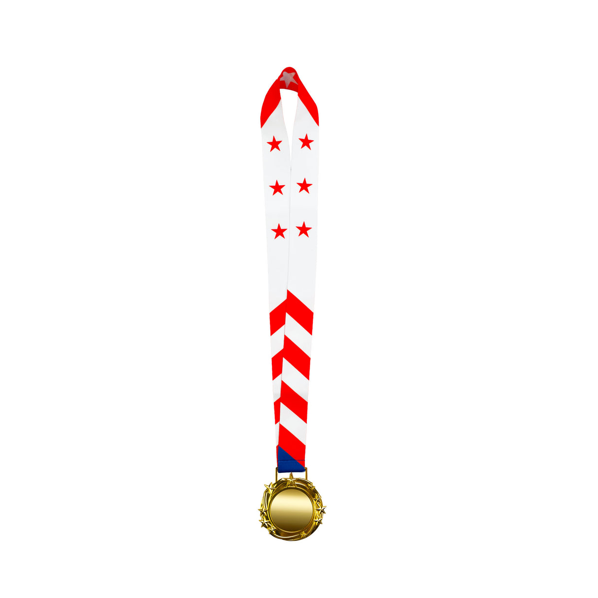 GOLD 3.25" GENERIC BLANK STAR MEDAL