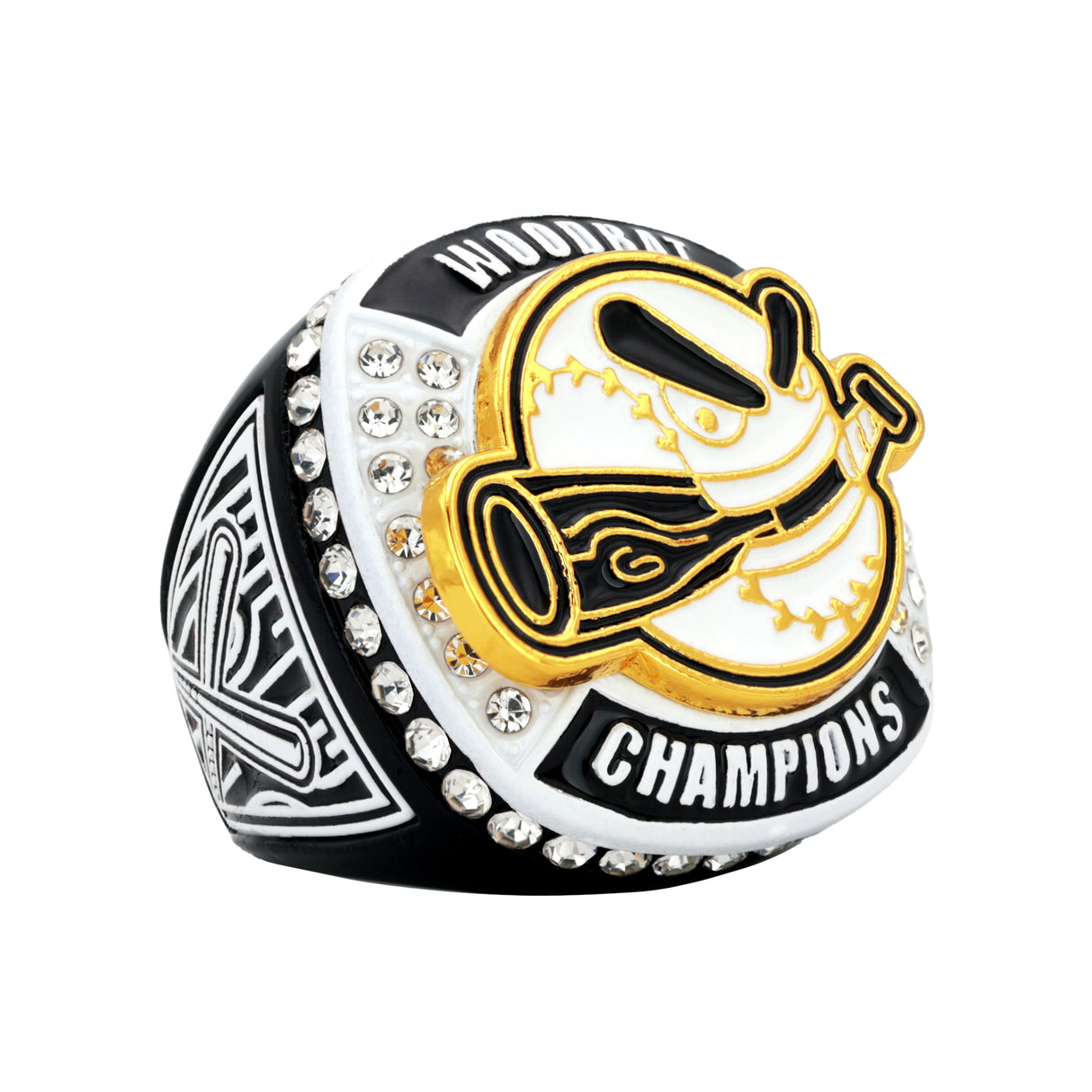 WOODBAT26 BLACK&WHITE CHAMPIONS RING
