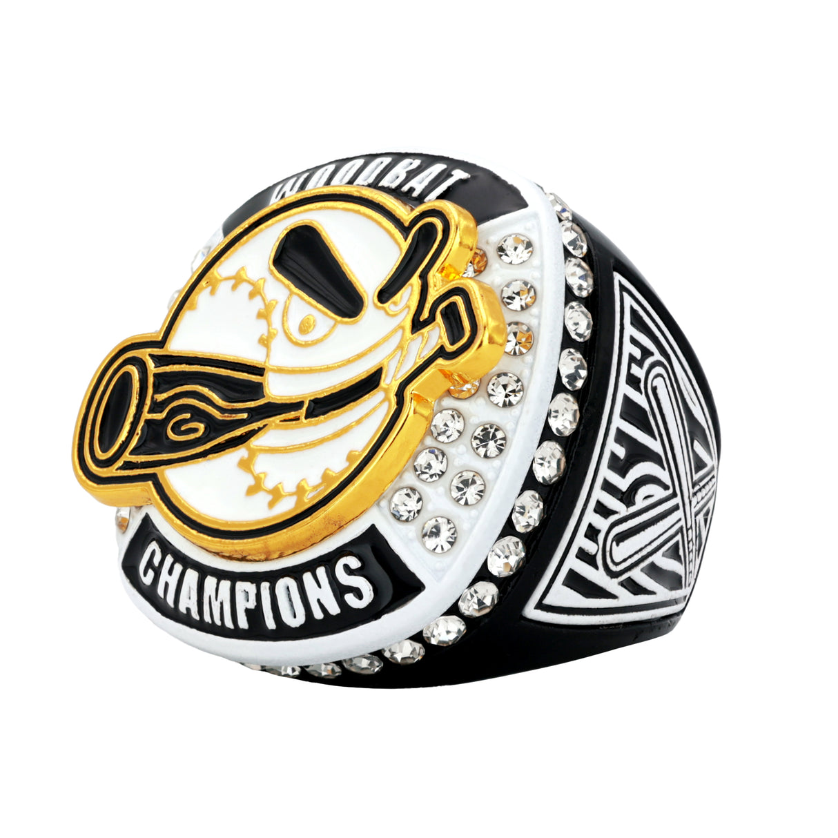 WOODBAT26 BLACK&WHITE CHAMPIONS RING