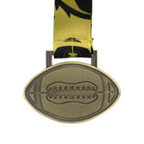 GEN24 3.5" Football Medal - Antique Bronze