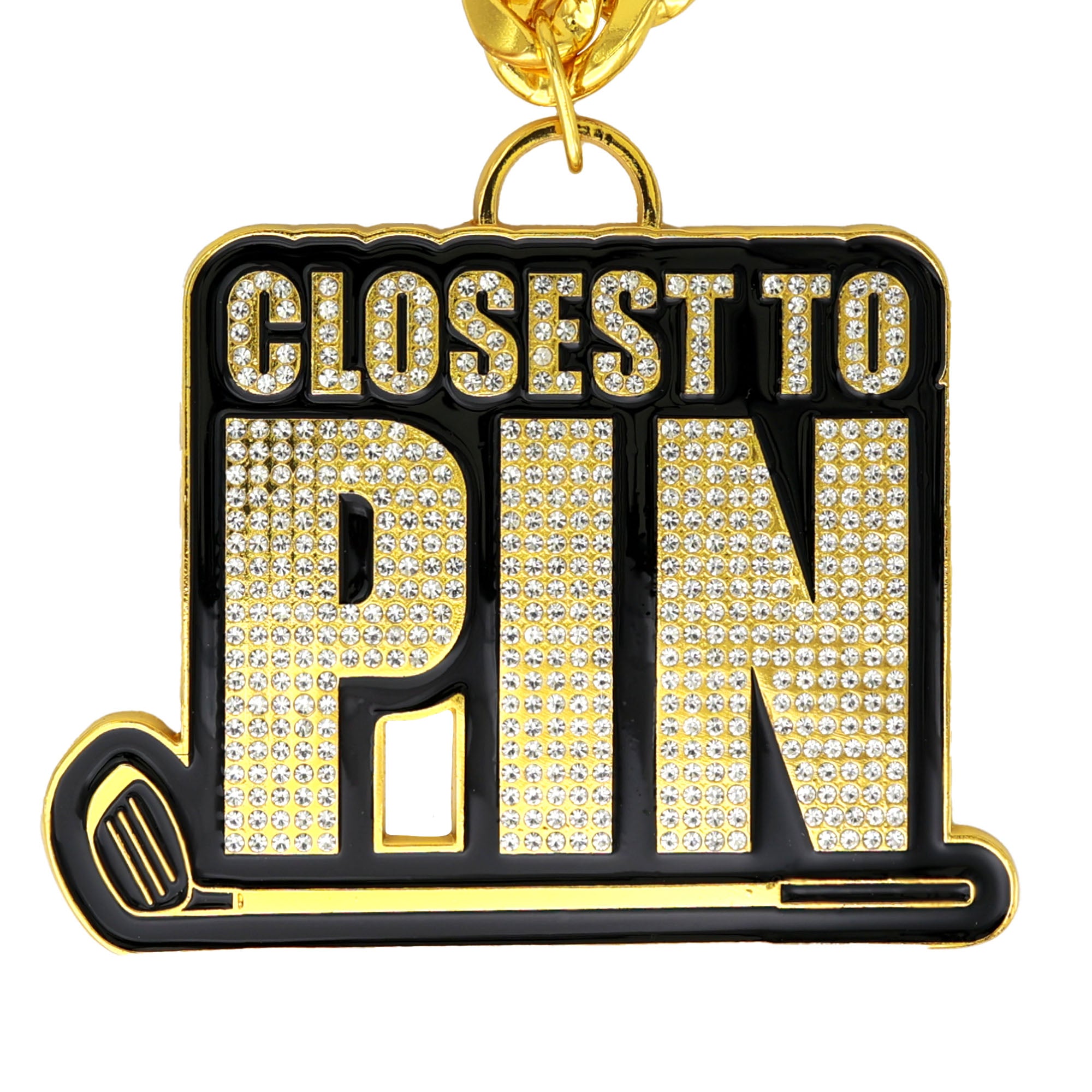 GOLF25 CLOSEST TO PIN GOLD STONE CHAIN – Bownet Promotions
