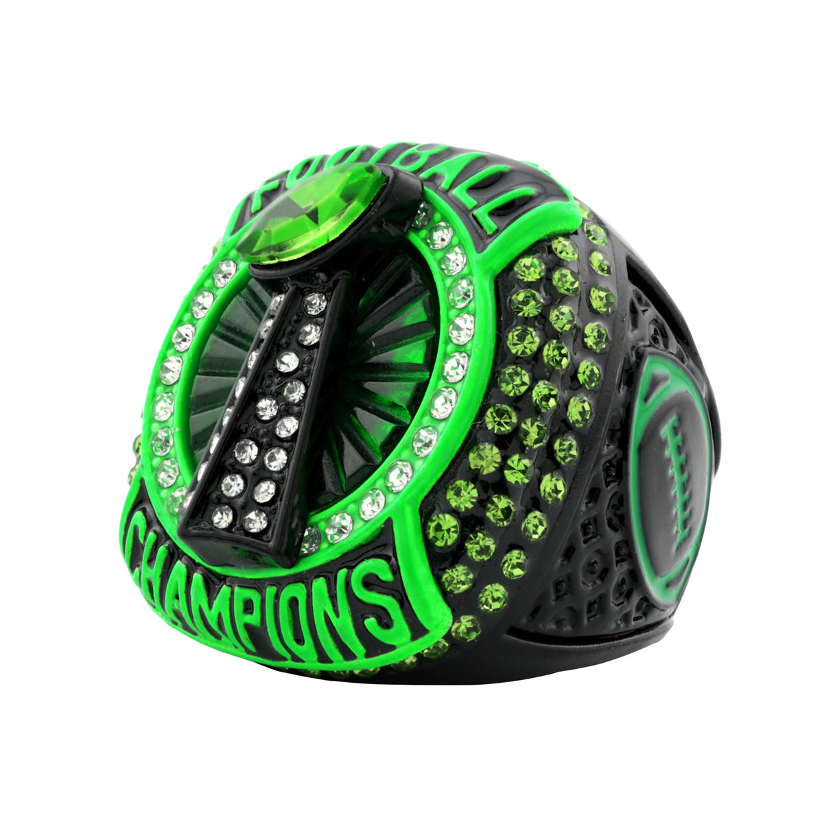 FOOTBALL25 NEON GREEN CHAMPIONS RING