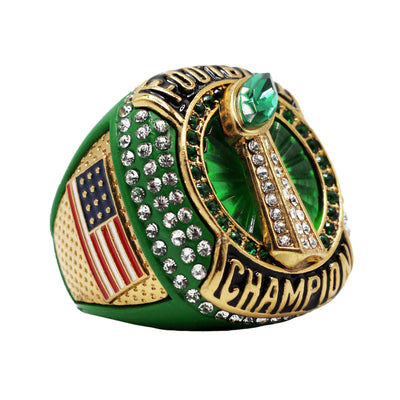 Green Football Champion Ring