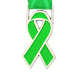 MED26 RIBBON SILVER&GREEN