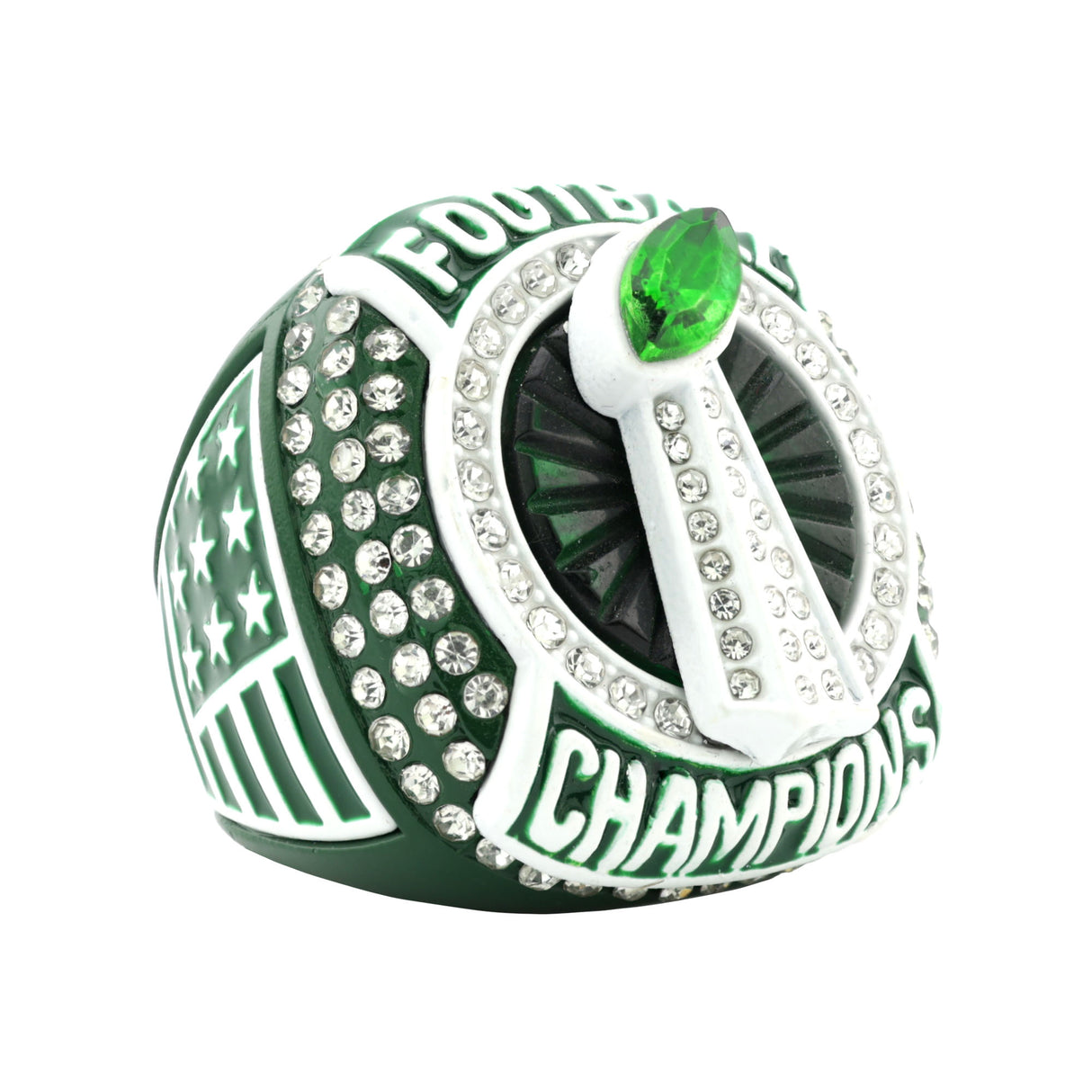 FOOTBALL25 GREEN&WHITE CHAMPIONS RING