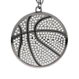 MED2 BASKETBALL BLING MEDAL GUNMETAL
