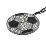 MED2 SOCCER BLING MEDAL GUNMETAL