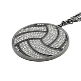 MED2 VOLLEYBALL BLING MEDAL GUNMETAL