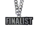 GEN STONE CHAIN GUNMETAL&CLEAR FINALIST