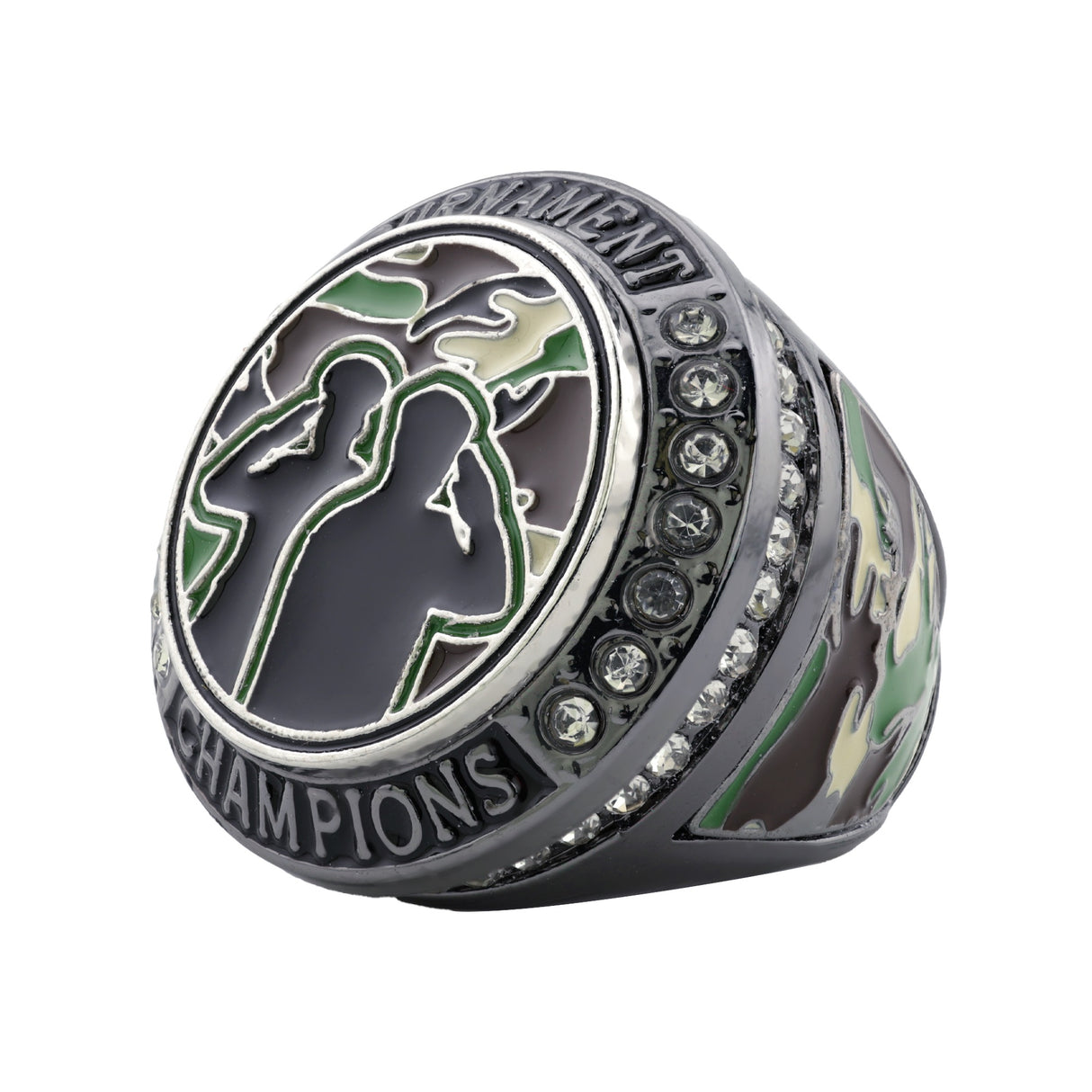 GEN26 MILITARY GUNMETAL TOURNAMENT CHAMPIONS RING