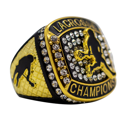 Lacrosse Black Champions Ring