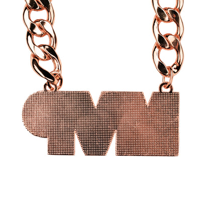 Rose Gold MVP Chain / Clear Stones