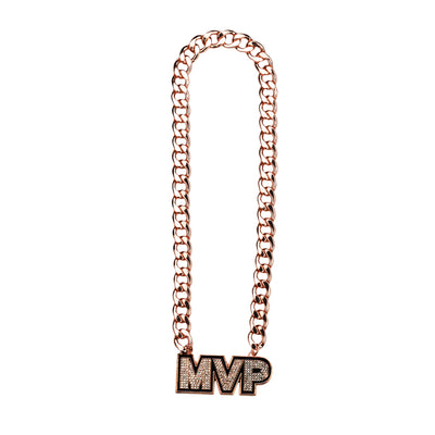 Rose Gold MVP Chain / Clear Stones
