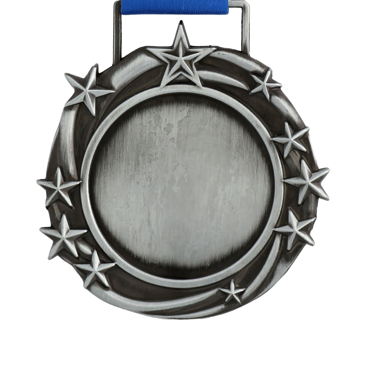 ANTIQUE GUNMETAL 3.25" GENERIC BLANK STAR MEDAL