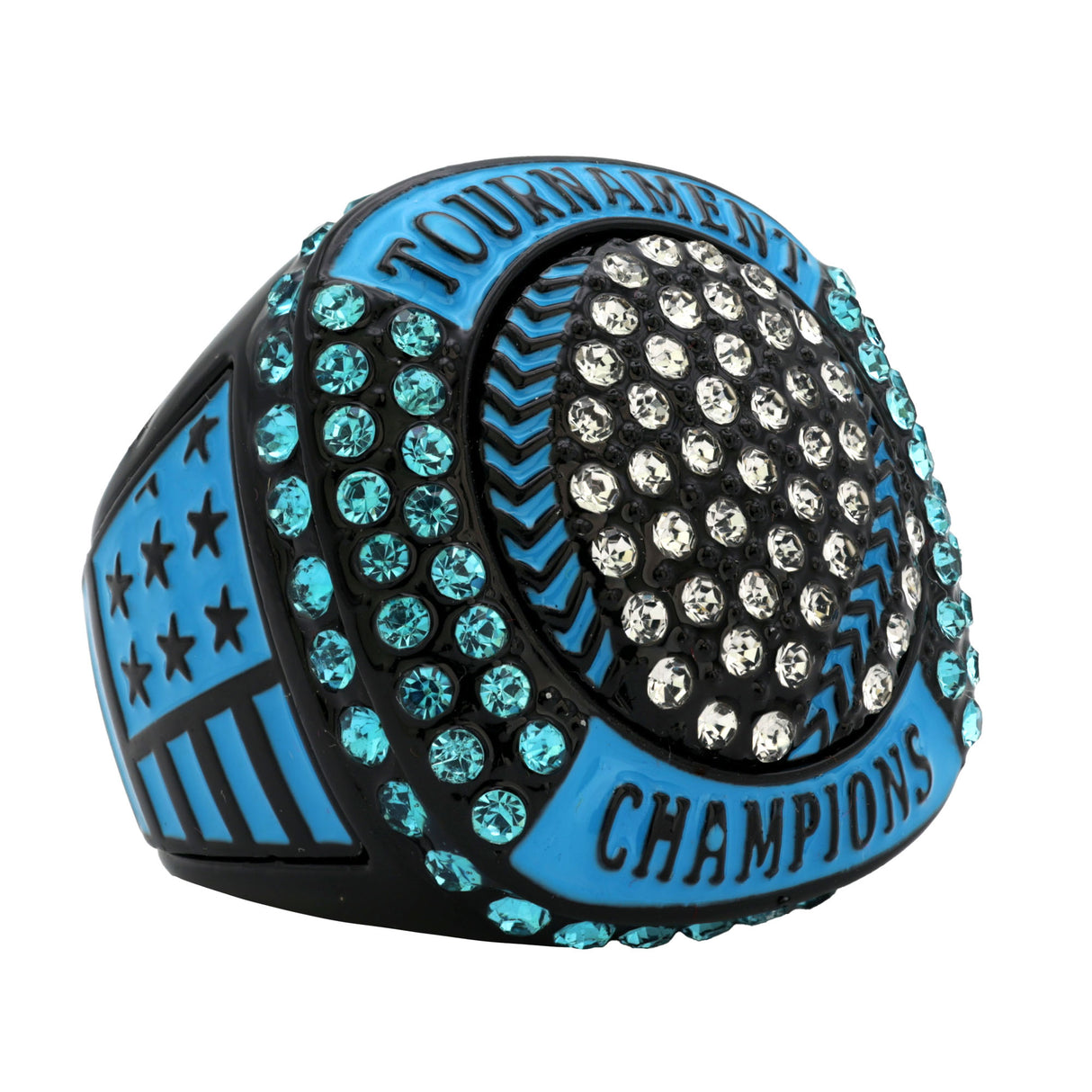 GEN25A BLACKOUT NEON BLUE TOURNAMENT CHAMPIONS RING
