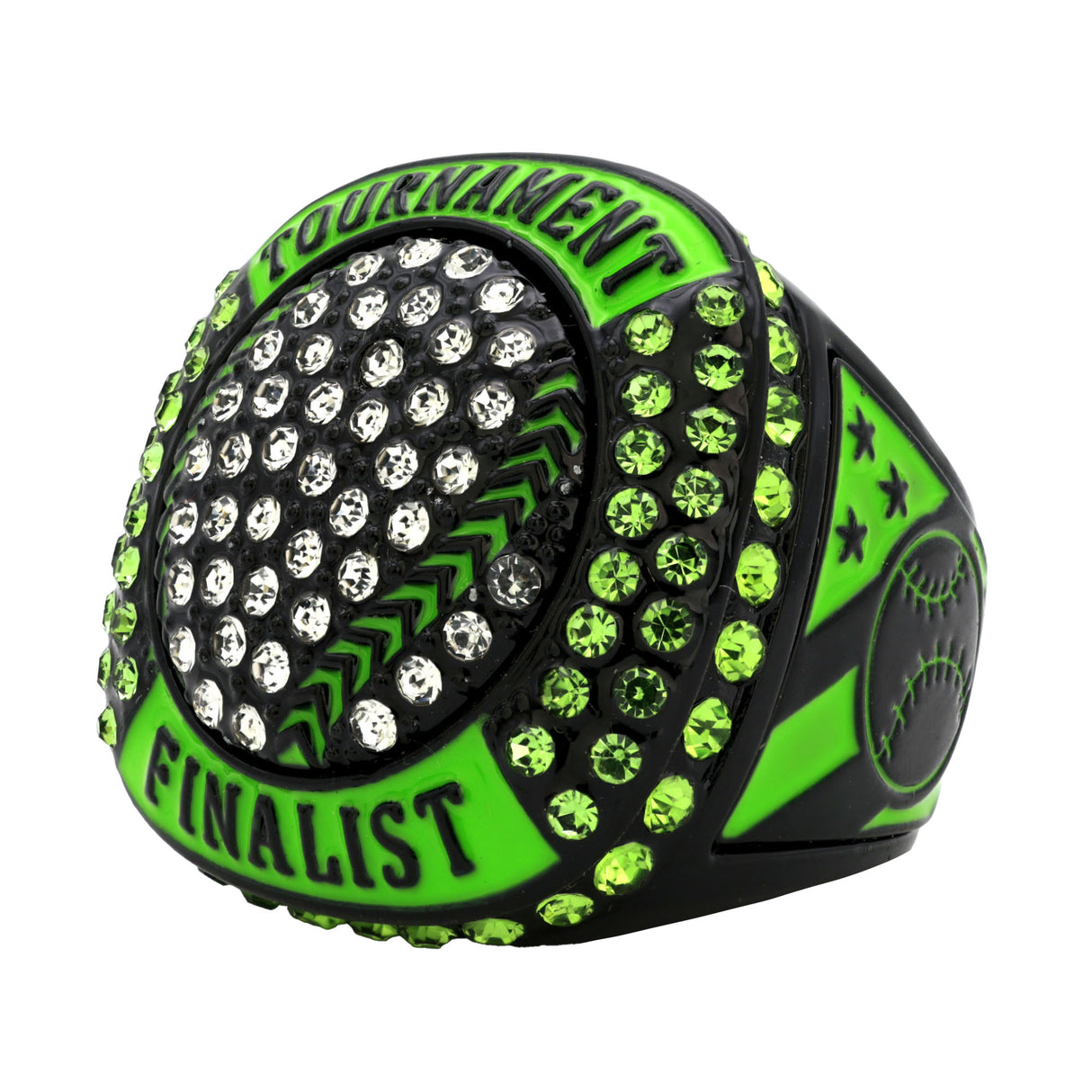 GEN25A BLACKOUT NEON GREEN TOURNAMENT FINALIST RING