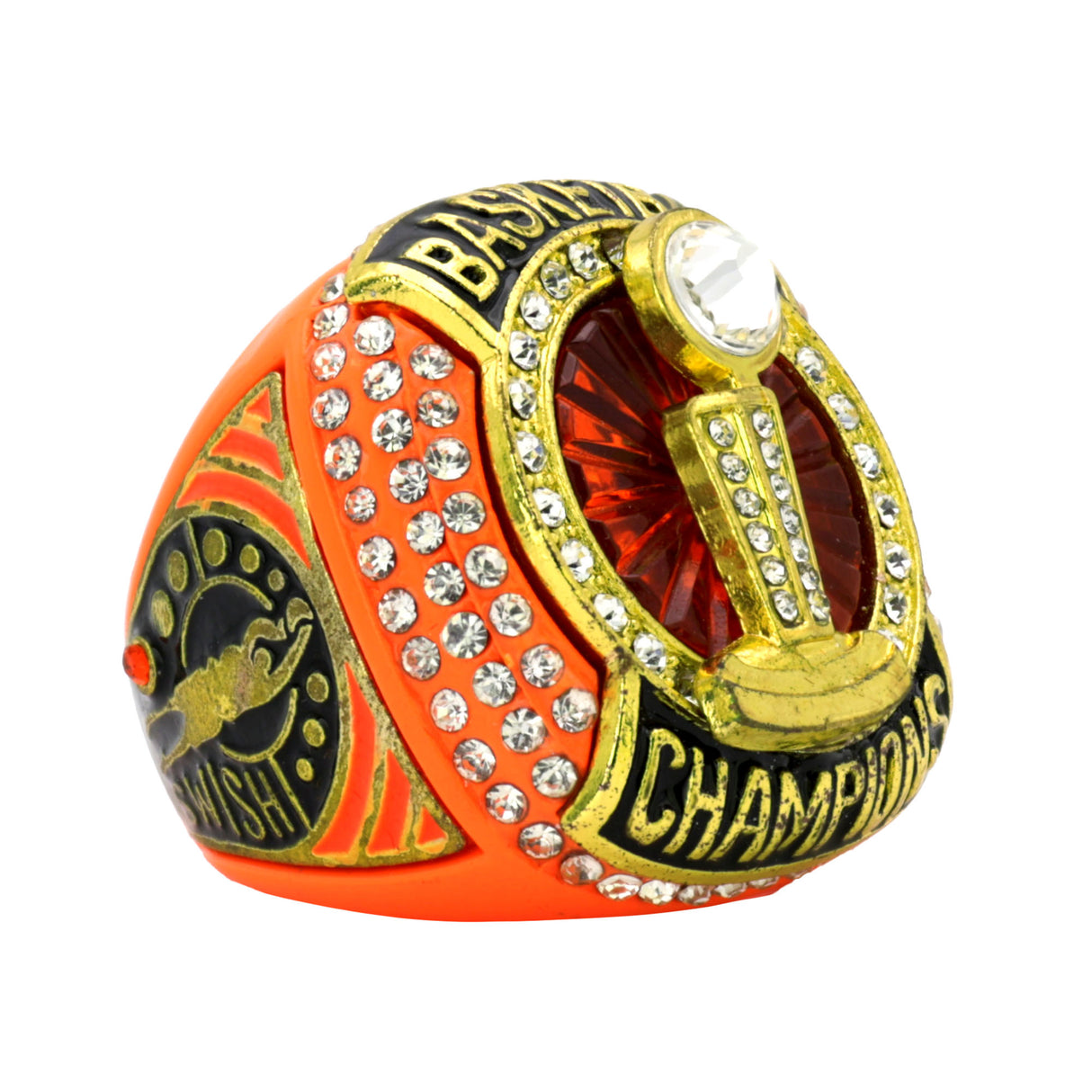 BASKETBALL25 NEON ORANGE CHAMPIONS RING