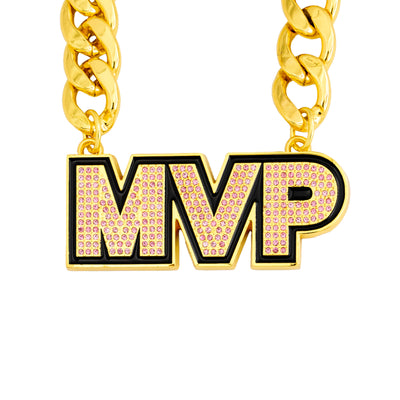 MVP STONE CHAIN GOLD/PINK