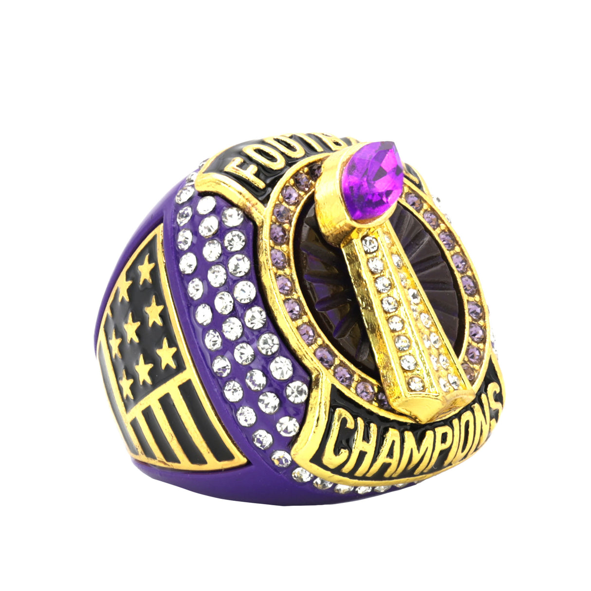 FOOTBALL25 DARK PURPLE CHAMPIONS RING