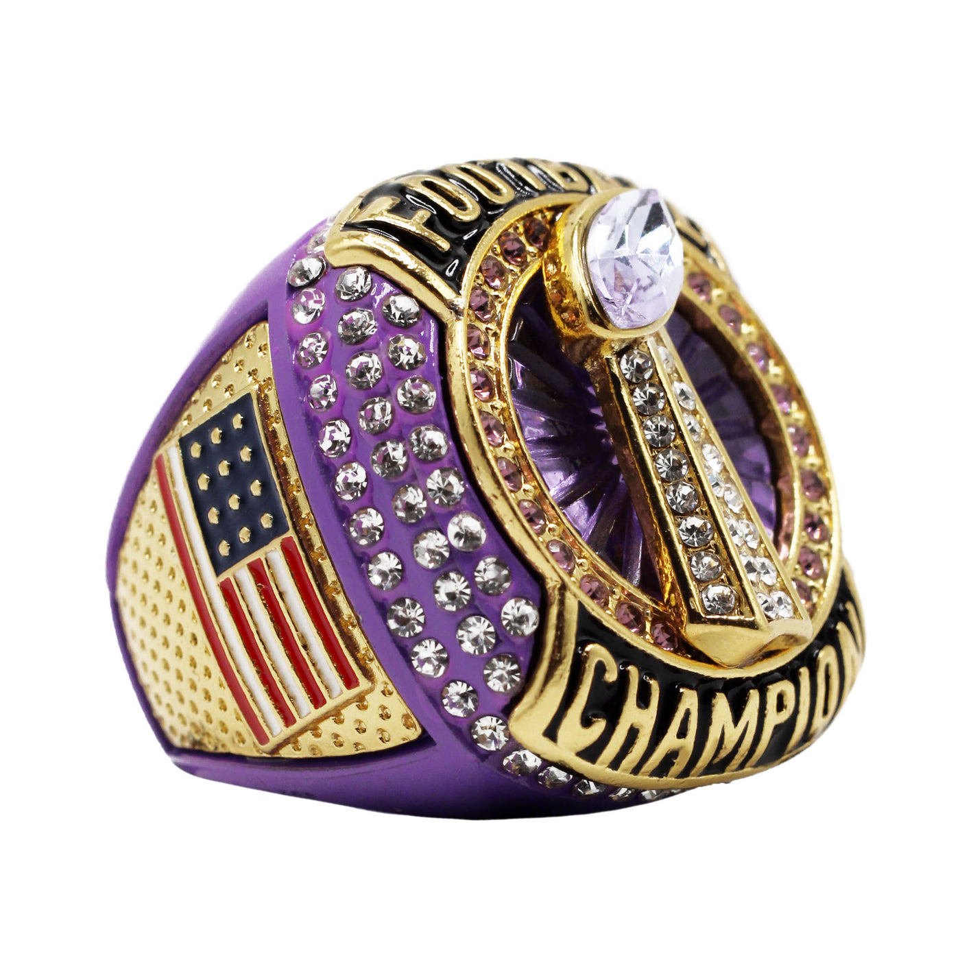 Purple Football Champion Ring