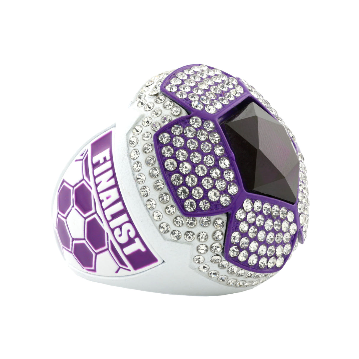 SOCCER25 PURPLE&WHITE FINALIST RING