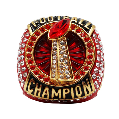 Red Football Champion Ring