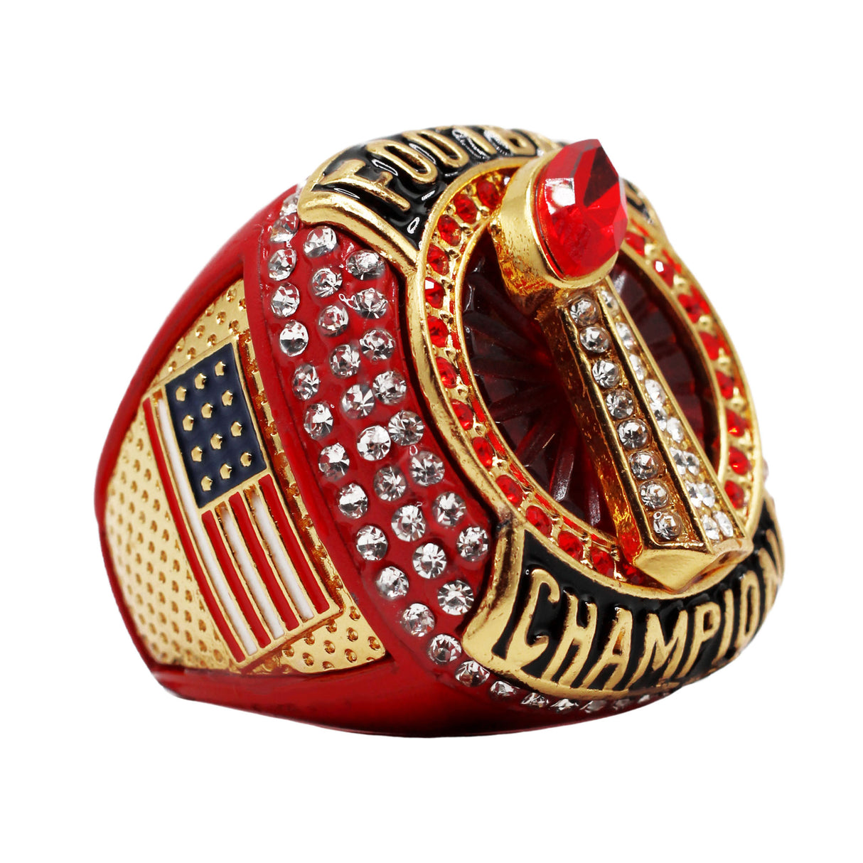 FOOTBALL1 RED Champion Ring