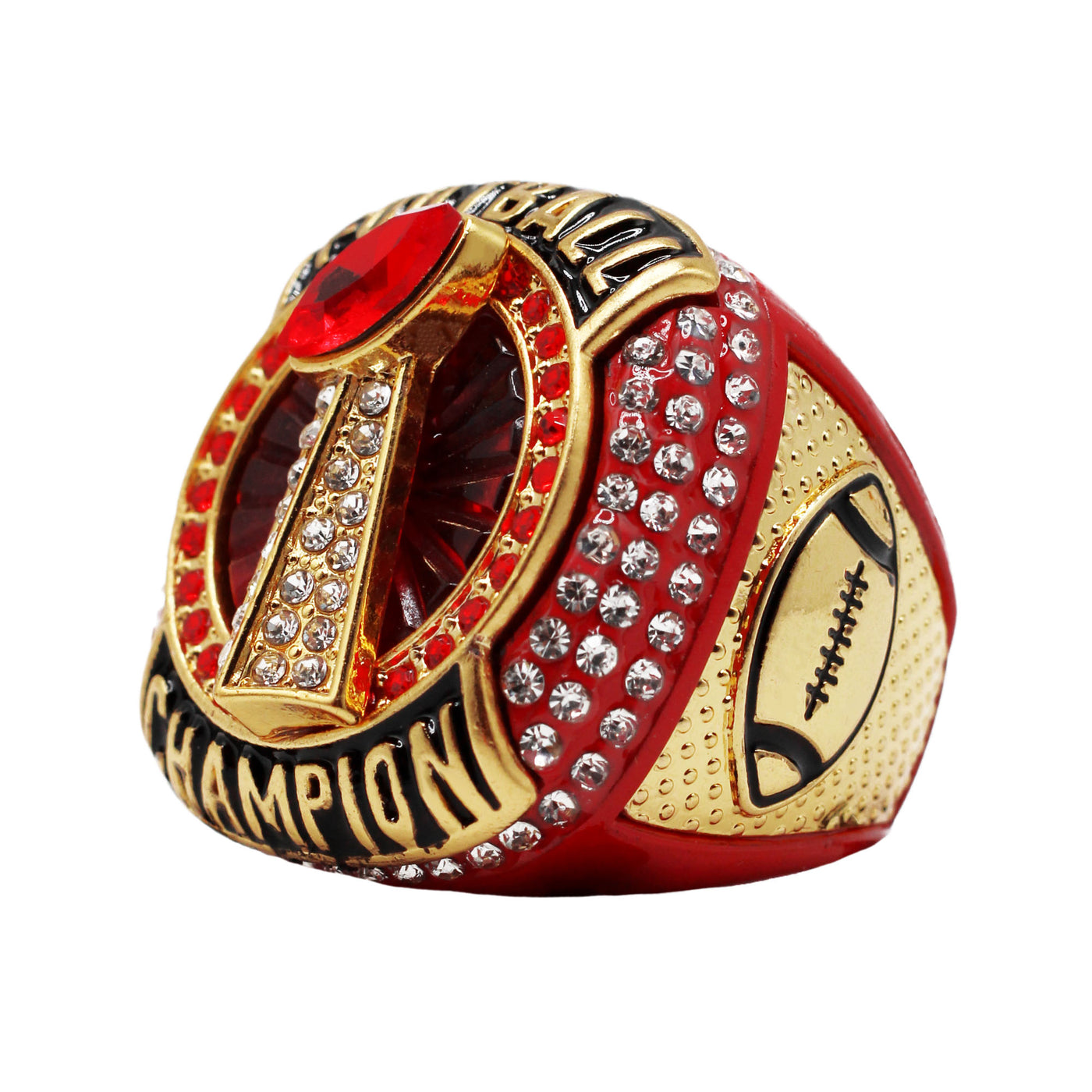 Red Football Champion Ring
