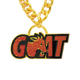GOAT STONE CHAIN GOLD&RED