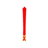 MED26 RIBBON GOLD&RED