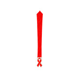 MED26 RIBBON SILVER&RED