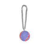 BALL STONE CHAIN WHITE/BLUE/RED