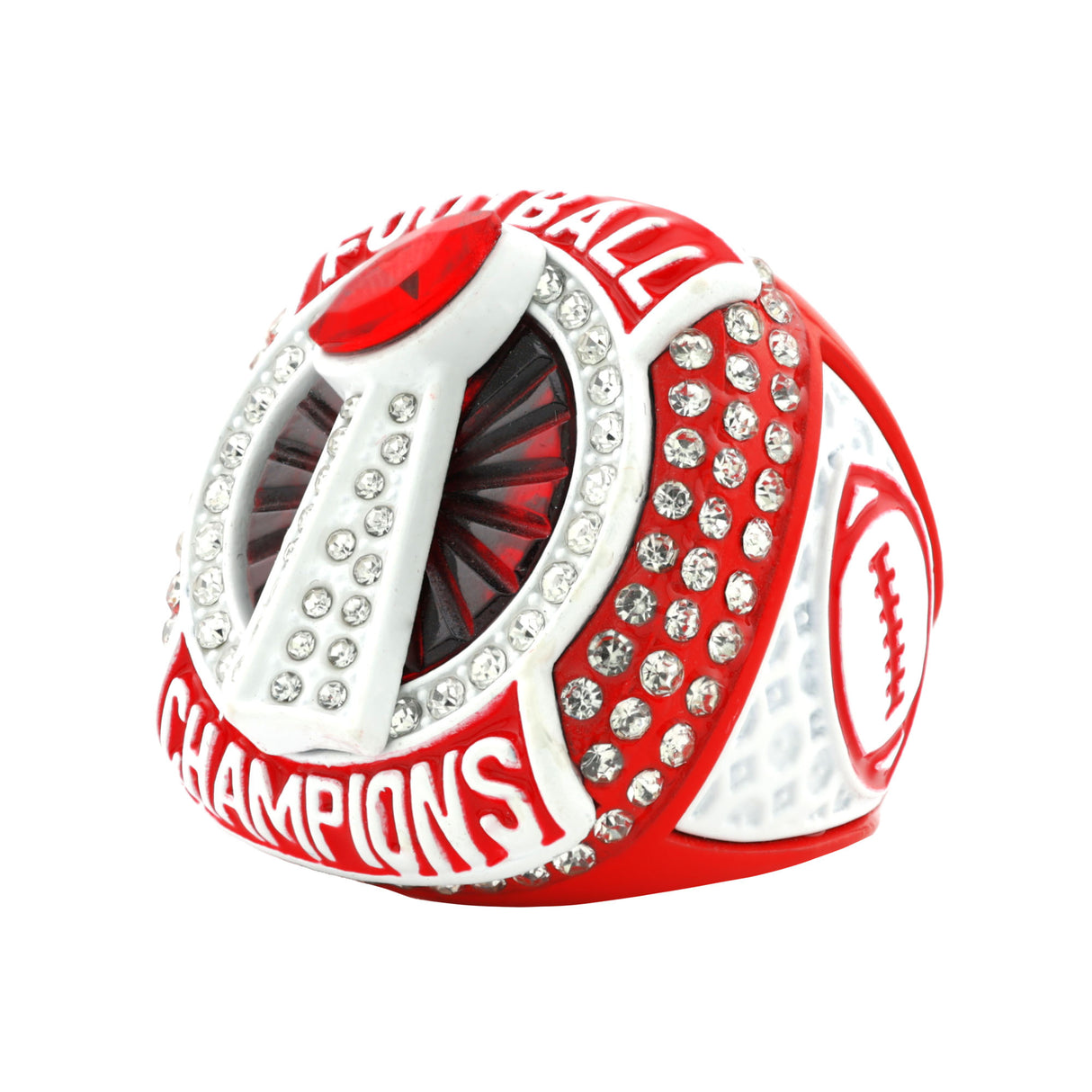 FOOTBALL25 RED&WHITE CHAMPIONS RING